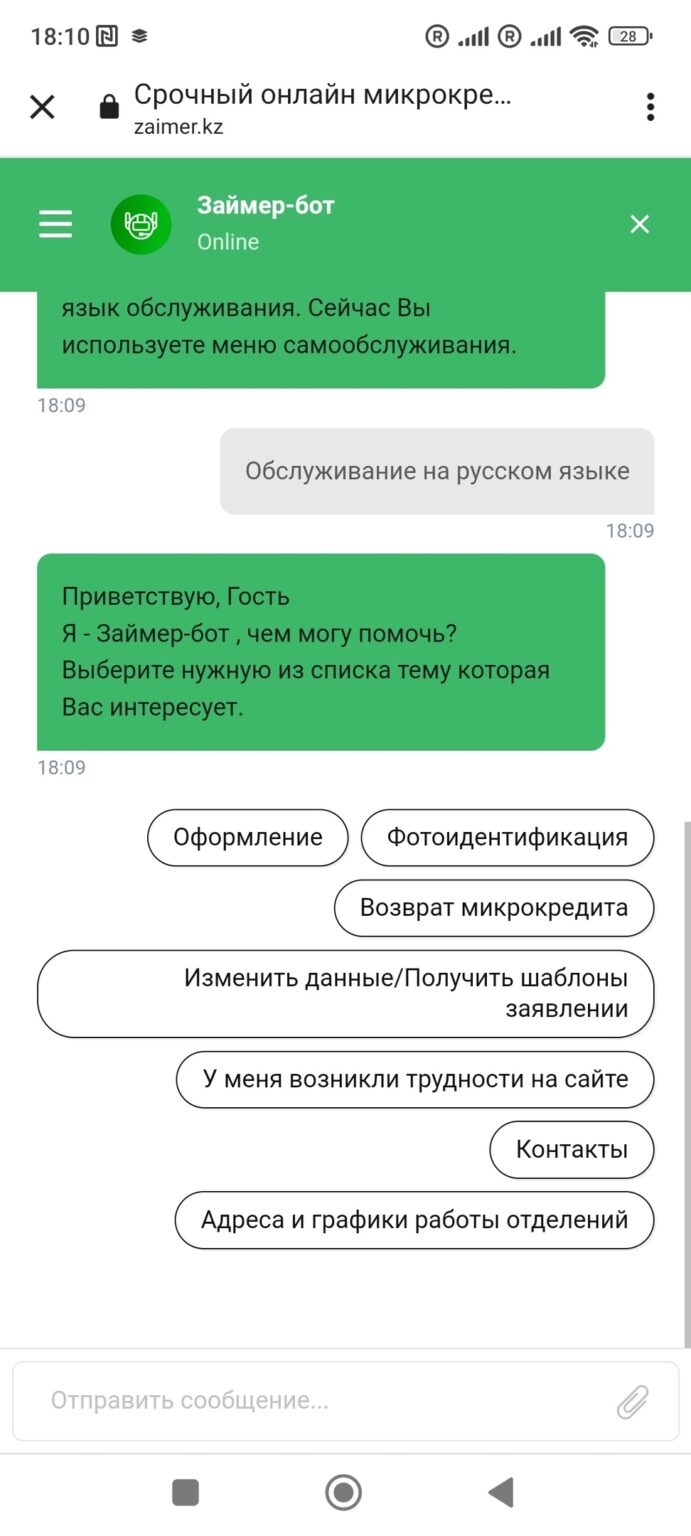 Робот Займер Казахстан - Онлайн Займы до 184 Тыс. Тенге